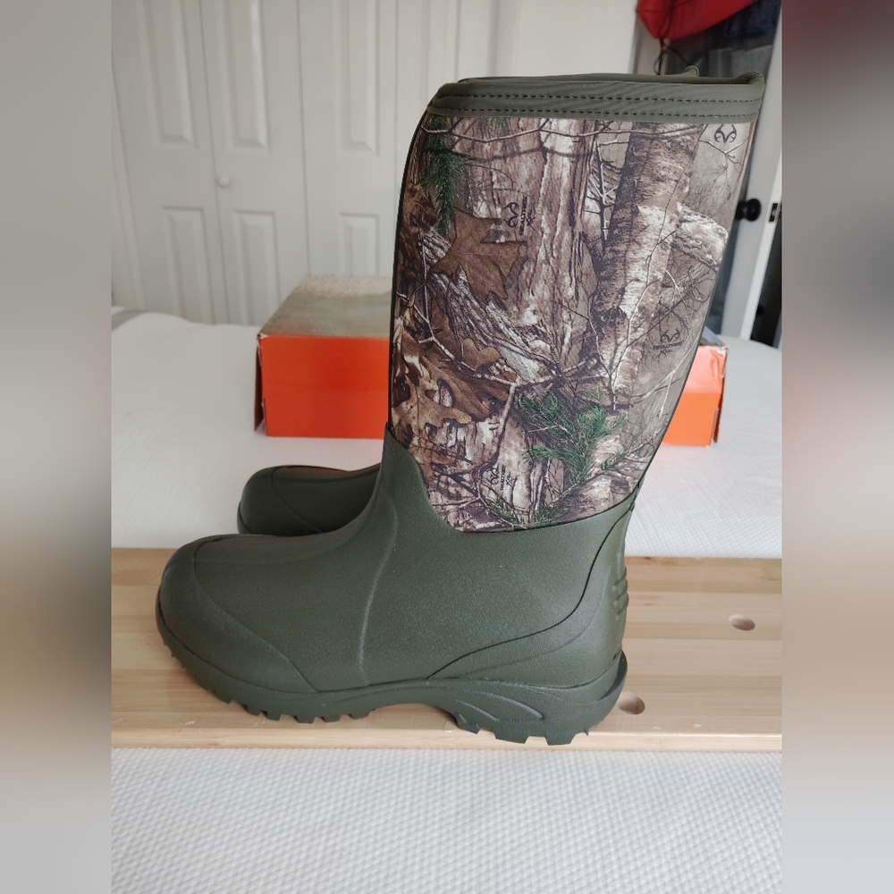 Ozark Trail Mens Hunting Freefall Chore Boot Size 13 Camouflage . - Picture 4 of 8